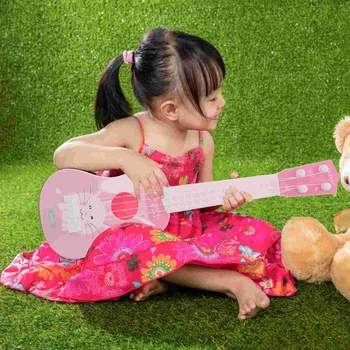 Gitara, ukulele za Djecu, Crtani film Zec Dijete Gitara, ukulele Rane Obrazovne Alate 4 Žice Glazbeni Instrument Poklon