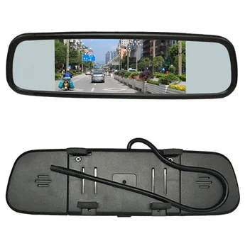 HD 7,36 inčni full screen ogledalo zaslon visoke svjetline s клипсой za univerzalni auto