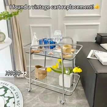 Jednostavne stolići, kreativni mini-kauč od prozirnog stakla, приставной stol za dnevni boravak, luksuznu odvojiva kolica, kuhinjski otok