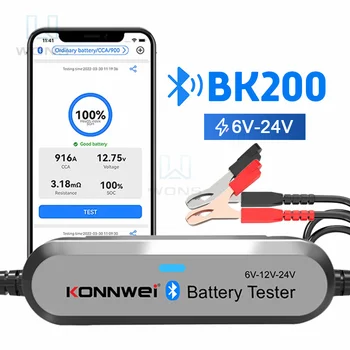 KONNWEI BK200 Mobilnu aplikaciju za Upravljanje Bluetooth Baterija Auto Tester Za Olovo Кислотной GEL Baterije AGM EFB Litij Baterija 6 12 24