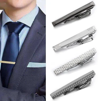 Kopču za kravatu u klasičnom jednostavnom stilu, spone-pin srebrne boje, muški poslovne kopču za kravatu, metalna muška nakit, pribor