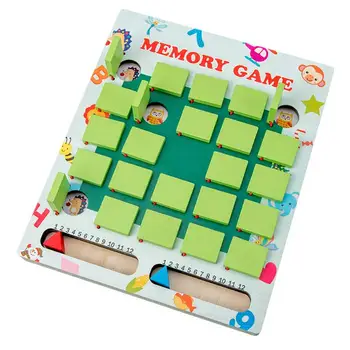 Memorija igra Montessori, drvene dječje šahovskoj ploči memorija, rano edukativne igre za djecu