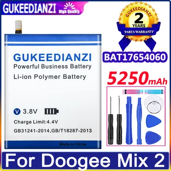 Nova Baterija Bateria 5250mAh Batterie BAT17654060 Za smartphone Doogee Mix 2 Mix2, Zamjenjiva Baterija Velikog Kapaciteta + Alata