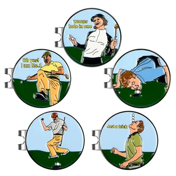 Novi spona za kape za golf oznaka za golf Oznaka za golf 25 mm Kreativni uzorak