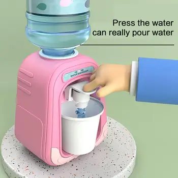 Novost, 1 kom., slatka mini-dispenzer za vodu za djecu, poklon fontana za piće vode, soka, mlijeka, imitacija crtani kuhinjskog igračke Y4i0