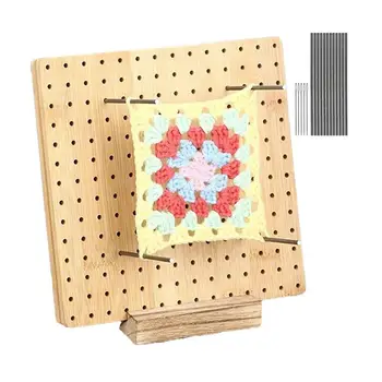Pleteni bloker tepisi za pletenje, bez riseva, pletene poklon za ljubitelje бабушкиного kvadrata-bamboo supresijske odbora za pletenje