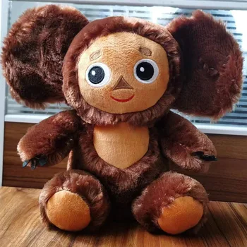 Pliš igračku Чебурашка, mekana lutka-majmun s velikim očima, za djecu, najbolji poklon za rođendan