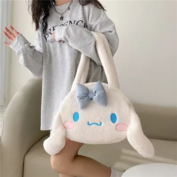 Plišani torba Cinnamoroll Sanrio Kawaii anime Melody Kuromi, ženske torbe-тоут, torbe preko ramena, modne torbe, novčanike, pokloni