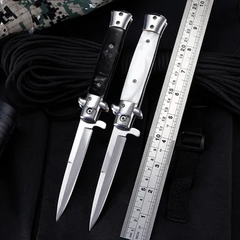 prijenosni high-end džepni nož od nehrđajućeg čelika, planinarske taktički sklopivi noževi, borbeni vojni nož, nož za preživljavanje
