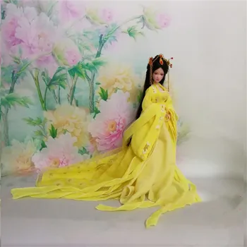 Prilagoditi 1/6 Donje Duga Haljina Klasična Kineska Drevna Tradicija Hanfu Odjeća, Ogrtač za 12 cm Figura Model