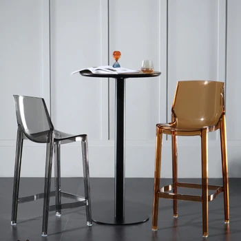 Prozirni bar stolica mrežica crveni bar stolica skandinavski visoka stolica akril visoki stolac home visoka stolica bar stolica bar stolica