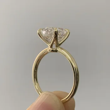 Ruif Replika prstena iz ovog zlato 18 Karata sa муассанитом i dijamantima za žene, ukras za ured, godišnjice