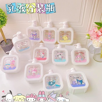 Sanrio Hello Kitty Cinnamoroll Kuromi My Melody 300 ml Bočice Šampon Gel Za Tuširanje Press-Tip Split Boca Toaletne Potrepštine za Kućanstvo