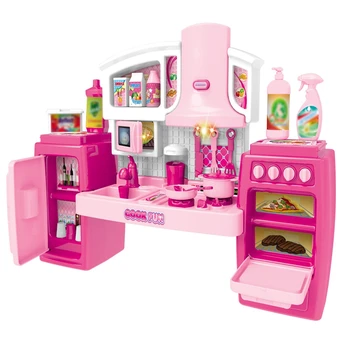Set igračaka za kuhanje, glazbene pribor za role-playing igara, set kuhinjskih igračaka, kuhinjski igra, set kuhinjskih predmeta za djecu - pink