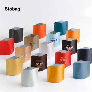 StoBag 50 kom. šarene ambalaže paket od aluminijske folije s plastičnim brtvom za čaj, kava, pecivo, prijenosni torbica za skladištenje