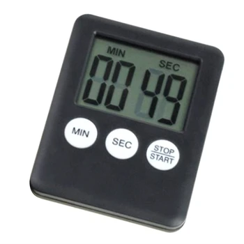 Super Tanak LCD Digitalni Zaslon Kuhinjski Timer Kvadrat Kuhanje Broji Odbrojavanja Alarma Magnetski Sat