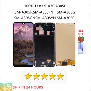 Super TFT A30 Ekran za Samsung Galaxy A30 A305/DS A305F LCD zaslon Osjetljiv na Dodir Digitalizator s Okvirom LCD zaslon u sklop