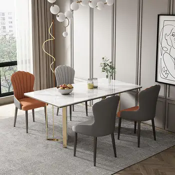 Talijanski blagovaona stolice Moderan minimalistički home stolica visoke kvalitete, stol u hotelu, čaj stol, stolica za pregovore, naslon za leđa, majstor-stolica