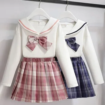 Uniforma Jk za djevojčice, japanski košulje, komplet suknja, dječji proljeće-jesen školski odijelo za show, dječji sportski kostim princeze
