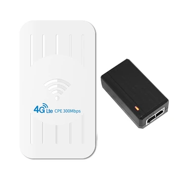 Vanjski bežični usmjerivač 4G vodootporan IP65 izvor napajanja s podrškom za 4G CPE POE s utorom za SIM karticu (zidni utikač SAD)