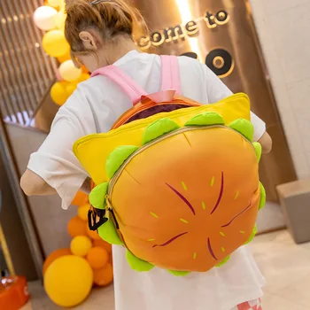 Zabavne кавайные naprtnjače, kreativni slatka ruksak za hamburgera, ženska školska torba, ruksak za studente, torbe, pokloni za prijatelje