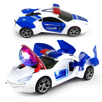 Zvuk fleksibilan rad, igračke vozila za utrke igre na baterije, električne igračke automobili, policijski automobil Bump & Go, model дрифтера