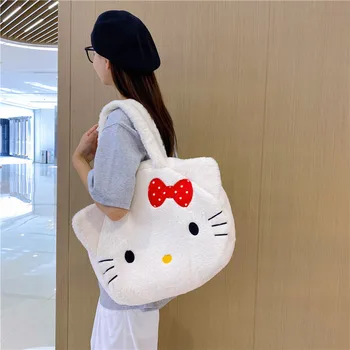 Кавайная svakodnevni torba Sanrio My Melody Hello Kitty Kuromi na jedno rame, handheld bag velikog kapaciteta, moderan torba za pohranu za djevojčice, dar