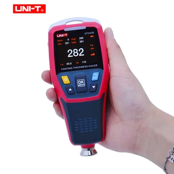 Толщиномер,UNIT UT343D Digitalni mjerač debljine prevlake, tester debljine, Auto-detektor, auto premaz, nebo boje, mjerač