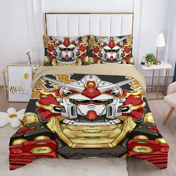 Хлопковая krevetu za dječake iz anime crtića do četiri dijela, donje plahte, dječje sobe u hostelu, komplet od 3 predmeta 1,5 posteljinu, blagdanski dar
